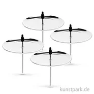 Artikelbild des Artikels “Kerzenhalter aus Metall - Silberfarben, 4 Stück “