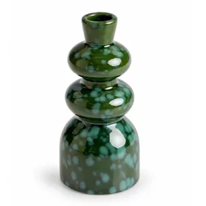 Artikelbild des Artikels “Kerzenhalter aus Porzellan, Grün, 16,5 x 7,8 x 7,8 cm “