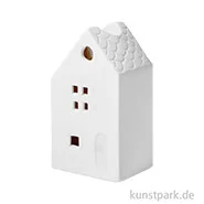 Artikelbild des Artikels “Kerzenhalter Haus, Weiß, Porzellan, 10,5 x 4,5 x 6 cm “