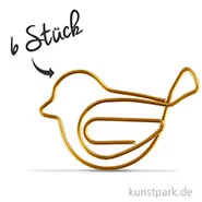 Artikelbild des Artikels “Klammern aus Goldmetall - Vogel, 32x40 mm, 6 Stück “