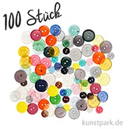Artikelbild des Artikels “Knöpfe-Mix transparent, 12-20 mm, verschiedene Farben, 100 Stück “