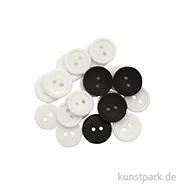 Artikelbild des Artikels “Knopfsortiment, Schwarz Weiß, 20 Stück “