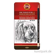 Artikelbild des Artikels “Koh-I-Noor TOISON DOR ART, 12 Graphitstifte im Metalletui 8B-2H “