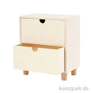 Artikelbild des Artikels “Kommode aus hellem Holz mit 2 Schubladen “