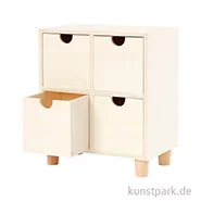 Artikelbild des Artikels “Kommode aus hellem Holz mit 4 Schubladen “