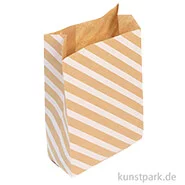 Artikelbild des Artikels “Kraftpapier Tüten, Weiße Streifen, 11 x 21 cm, 50 Stück “