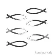 Artikelbild des Artikels “Kreativ Accessoires - Streuteile, Christliche Fische, Silber “