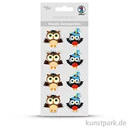Artikelbild des Artikels “Kreativ Accessoires zum Kleben - Hexe-Eule, 8 Stück sortiert “