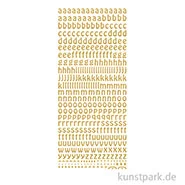 Artikelbild des Artikels “Kreativ Sticker - Buchstaben klein, Gold, 10 x 23 cm “