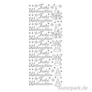 Artikelbild des Artikels “Kreativ Sticker - Frohe Weihnachten Motive 1, Silber, 10 x 23 cm “
