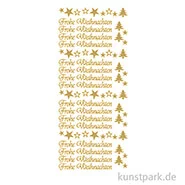Artikelbild des Artikels “Kreativ Sticker - Frohe Weihnachten Motive 2, Gold, 10 x 23 cm “