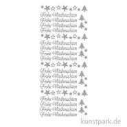 Artikelbild des Artikels “Kreativ Sticker - Frohe Weihnachten Motive 2, Silber, 10 x 23 cm “