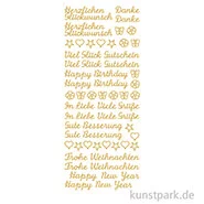 Artikelbild des Artikels “Kreativ Sticker - Grüße, Gold, 10 x 23 cm “