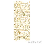 Artikelbild des Artikels “Kreativ Sticker - Herzlichen Glückwunsch 2, Gold, 10 x 23 cm “