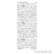 Artikelbild des Artikels “Kreativ Sticker - Herzlichen Glückwunsch 2, Silber, 10 x 23 cm “