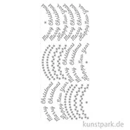 Artikelbild des Artikels “Kreativ Sticker - Merry Christmas, Silber, 10 x 23 cm “