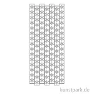 Artikelbild des Artikels “Kreativ Sticker - Schneeflocken Bordüre, Silber, 10 x 23 cm “