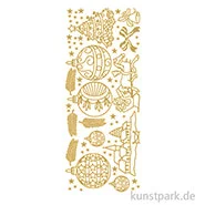 Artikelbild des Artikels “Kreativ Sticker - Weihnachten 2, Gold, 10 x 23 cm “