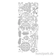 Artikelbild des Artikels “Kreativ Sticker - Weihnachten 2, Silber, 10 x 23 cm “