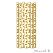 Artikelbild des Artikels “Kreativ Sticker - Weihnachtsbaum Bordüre, Gold, 10 x 23 cm “