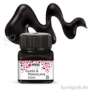 Artikelbild des Artikels “KREUL Glass & Porcelain CLASSIC 20 ml Einzelfarbe | Schwarz“
