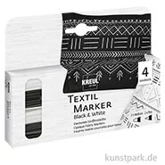 Artikelbild des Artikels “KREUL Textil Marker Opak Set mit 4 Stiften, Schwarz + Weiß “