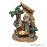 Artikelbild des Artikels “Krippenfigur - Heilige Familie im Stall, 5 cm “
