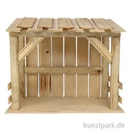 Artikelbild des Artikels “Krippenstall für 9-11 cm Figuren, Holz, 22 x 13 x 19 cm “