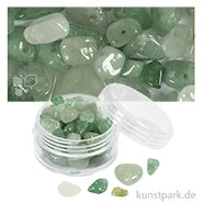 Artikelbild des Artikels “Kristallperlen, Durchmesser 7-12 mm, Lochgröße 1 mm, 63 Stück Farbe | Grün, Aventurin“