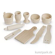 Artikelbild des Artikels “Miniatur Küchenutensilien aus Holz, 40-60 mm, 10 Stück “