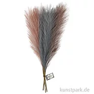 Artikelbild des Artikels “Künstliches Pampasgras, Staubblau, Frosted Lila, Altrosa, Länge 50 cm “