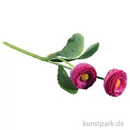 Artikelbild des Artikels “Kunstblume Gänseblümchen - Pink mit 2 Blüten, Länge 23 cm “