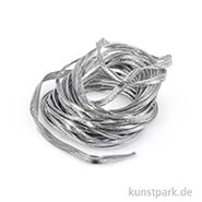 Artikelbild des Artikels “Kunstlederband flach, 2 mm, 5 m Silber“