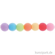 Artikelbild des Artikels “Kunststoffperlen Matt, Rainbow Pastell Mix, 6 mm, 80 Stück “