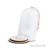 Artikelbild des Artikels “Kuppel aus Kunststoff mit Holzsockel 8 x 13 cm“