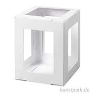 Artikelbild des Artikels “Laternenrohling eckig, Weiß, 13,5 x 13,5 x 18 cm, 1 Stück “
