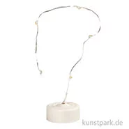 Artikelbild des Artikels “LED-Lichterkette mit Standfuß für Glasglocken, Länge 27 cm “