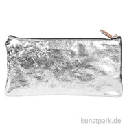 Artikelbild des Artikels “Leder-Etui Metallic - Flach, Silber “