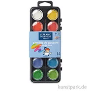 Artikelbild des Artikels “Lefranc & Bourgeois Gouache Farbkasten mit 12 Deckfarben + Pinsel “