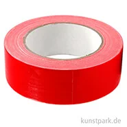 Artikelbild des Artikels “Gewebeklebeband mit guter Handreißbarkeit - Rot, Länge 25 m “