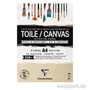 Artikelbild des Artikels “Leinwandblock aus Polycotton, Natur Canvas, 210g, 10 Blatt, DIN A4 “