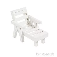Artikelbild des Artikels “Mini Liege aus Holz - Weiß, ca. 8x5x5,5 cm “