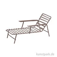 Artikelbild des Artikels “Mini Liege aus Metall, ca. 12,5 cm Braun“