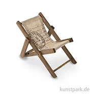 Artikelbild des Artikels “Mini Liegestuhl aus Holz - Braun, 19,5x10x1 cm “