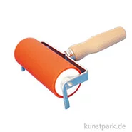 Artikelbild des Artikels “Linol-Farbwalze - Flachstahlbügel, Holzgriff 120 mm“