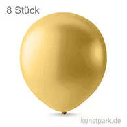 Artikelbild des Artikels “Luftballons rund Metallic, Größe 23 cm, 8 Stück Gold“