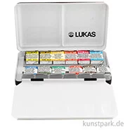 Artikelbild des Artikels “Lukas 1862 Aquarell Kasten mit 12 halben Näpfchen “