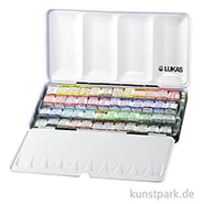Artikelbild des Artikels “Lukas 1862 Aquarell Kasten mit 48 halben Näpfchen “