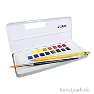 Artikelbild des Artikels “Lukas Aquarell Studio-Set 16 halbe Näpfchen und Zubehör “