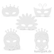 Artikelbild des Artikels “Märchen-Masken aus weißem Karton mit Gummiband, 16 Stück “